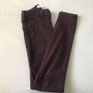 Burgundy Hollister Jeans